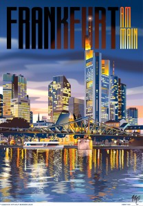 Frankfurt Travel Poster by Matt Hood